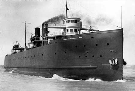 Marquette & Bessemer 2
Sank in Lake Erie in 1909 taking all hands.